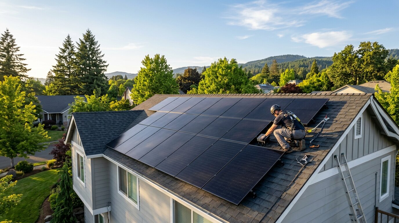 The Process of Installing Solar Panels in Medford